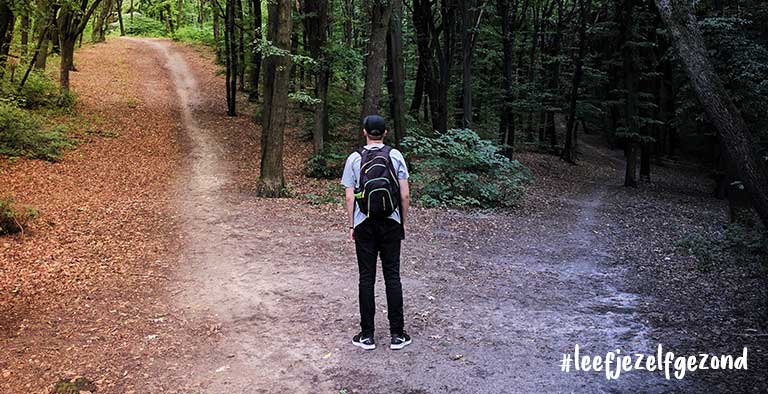 Illustratie van een gezonde mindset voor afvallen en leren van fouten