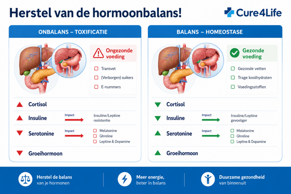 Hormoonhuishouding afbeelding Cure4Life - Gezond afvallen - hormonen in balans